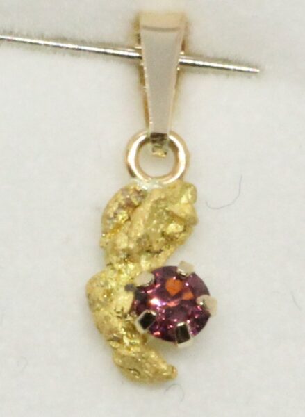 Lemmenjoen Granaatti kultahippu riipus hippu 7mm