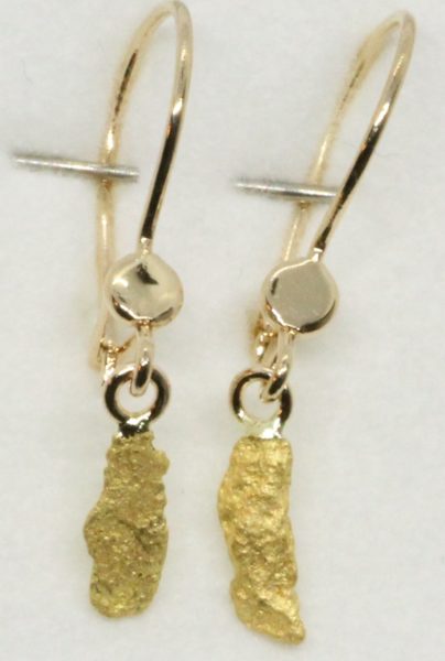 Korvakoru riipus2kpl kultahippu 6mm ArcticGold Lemmenjoki