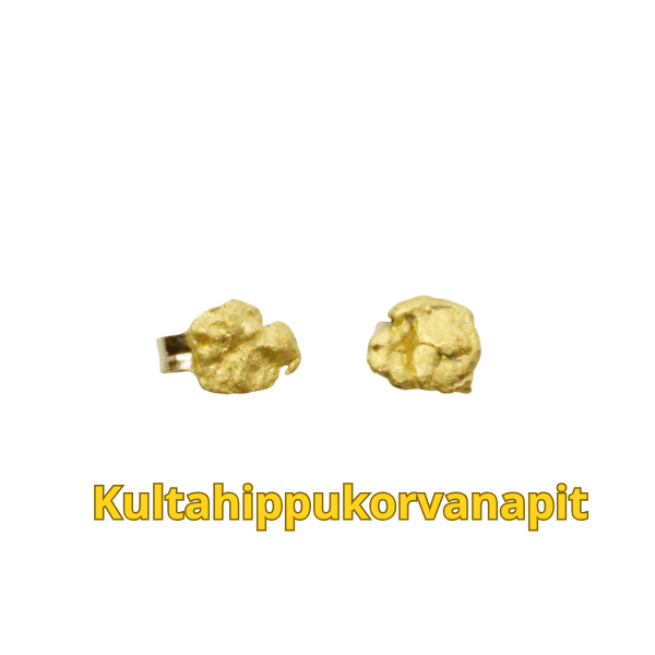 Kultahippu korvanapit 5mm Lemmenjokikoru Alhonen
