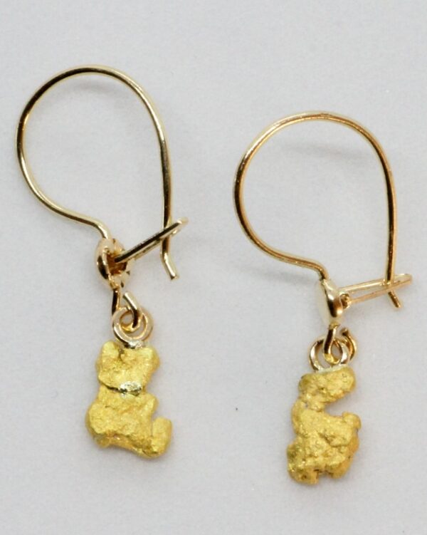 Korvakoruriipus 2kpl kultahippu 6x4mm ArcticGold Lemmenjoki
