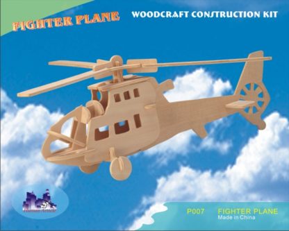 Helikopteri Taisteluhelikopteri rakennussarja puulelu vaneri