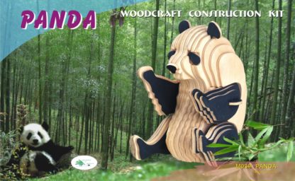 Panda eläin aiheinen rakennussarja puulelu vaneri