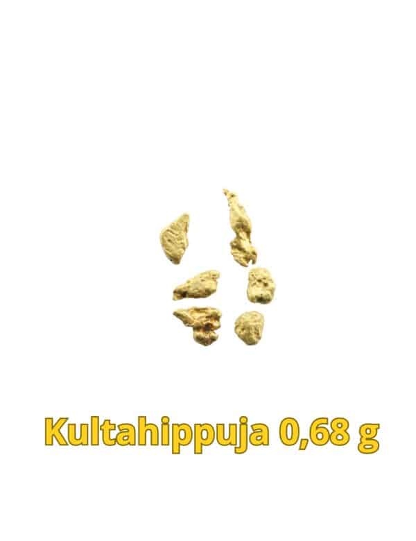 Kultahippuja 0.68gr 6kpl läpimitta 3-5mm Lapista