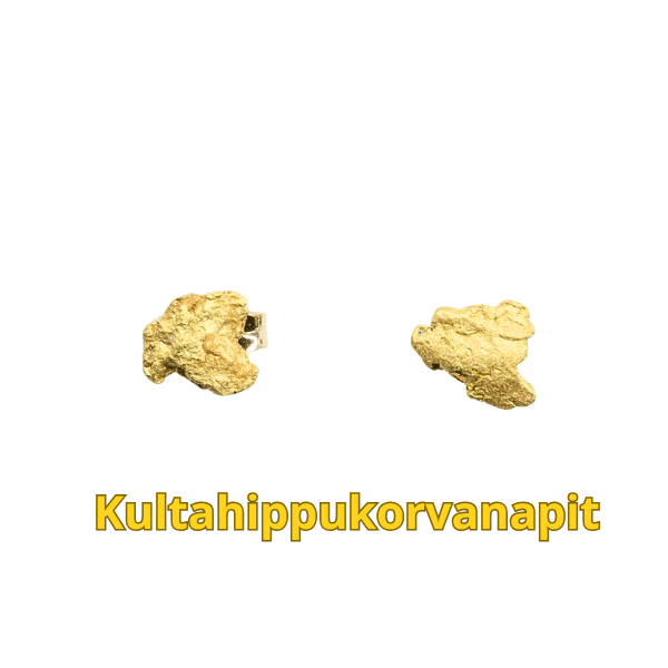 Kultahippu korvanapit(2kpl) 6mm Arctic Gold Lemmenjoki