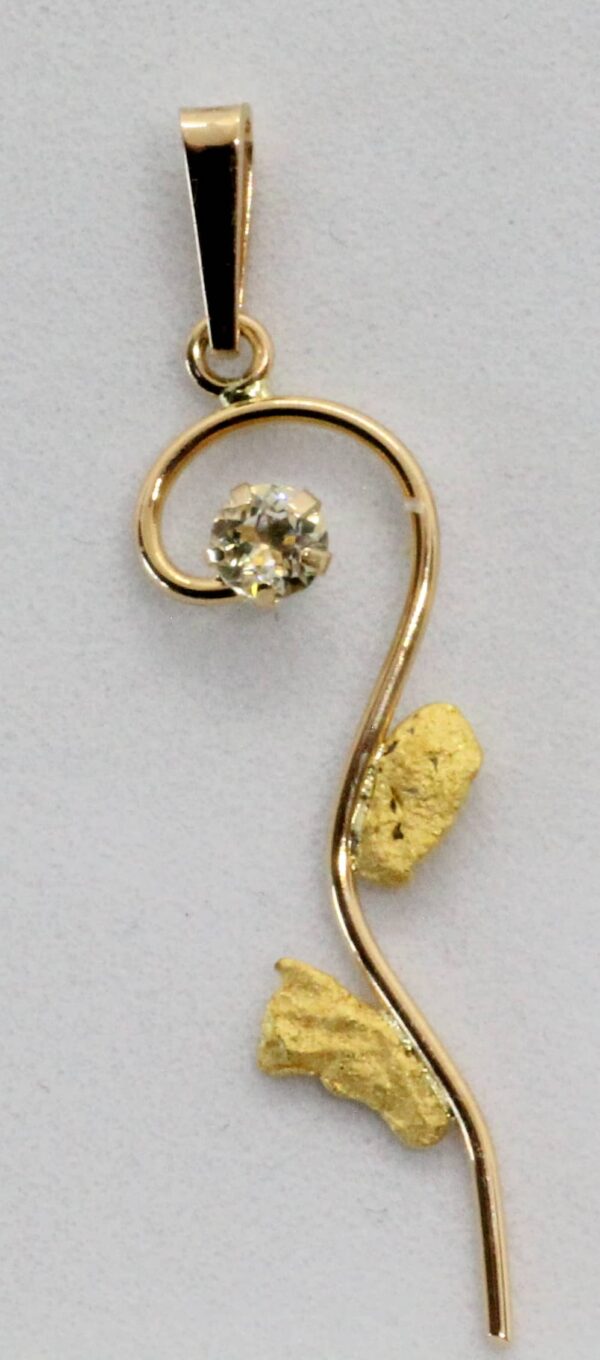 Berylliriipus-kultahippu "Kukka" Lemmenjokikoru