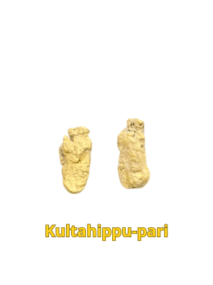 Kultahippuja 2kpl 6mm yht 0.33g korvariipukseksi Arctic