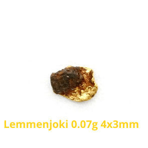 Kultahippu 0.07g 4x3mm Lemmenjoki Arctic Gold
