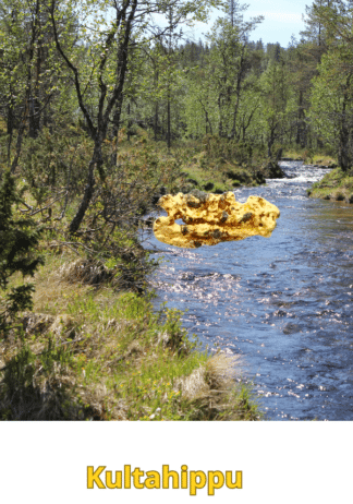 Kultahippu 0.08g 3x6mm Lemmenjoki Arctic Gold