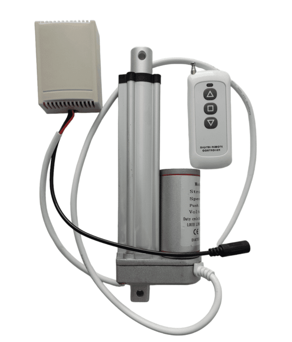 Lineaarimoottori 12V 100mm 1300N Kauko-ohjaus