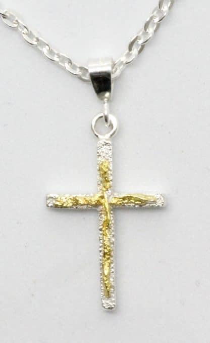 Kultahippu-hopearisti 19x13mm Arctic Gold Lappi