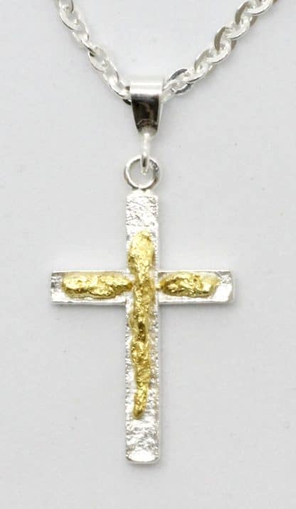 Kultahippu-hopearisti 21x14mm Arctic Gold Lappi