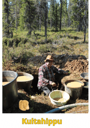 Kultahippu 0.11g 3x3mm Arctic Gold Lappi