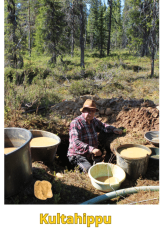 Kultahippu 0.11g 3x3mm Arctic Gold Lappi