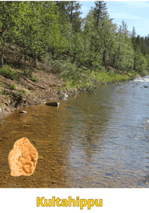 Kultahippu 0.15g 5x8mm Arctic Gold Lappi