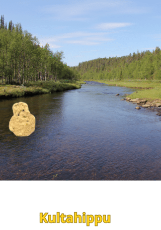 Kultahippu 0.19g 5x7mm Arctic Gold Lappi