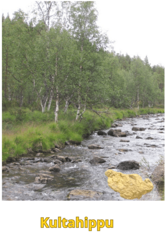 Kultahippu 0.09g 5x3mm Arctic Gold Lappi