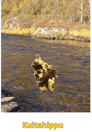 Kultahippu 0.07g 3x4mm Lemmenjoki Arctic Gold