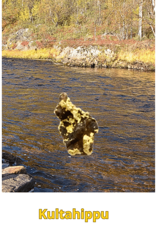 Kultahippu 0.07g 3x4mm Lemmenjoki Arctic Gold