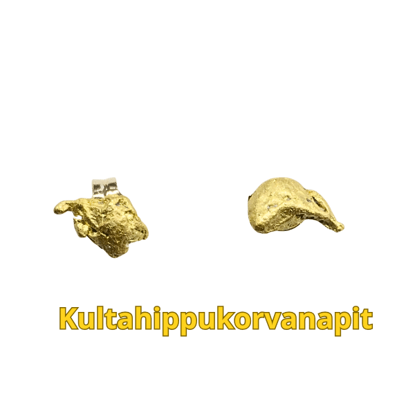 Kultahippu korvanapit(2kpl) 6mm Arctic Gold Lemmenjoki