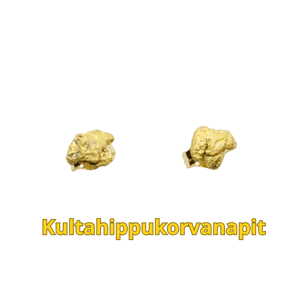 Kultahippu korvakoru napit 5mm  Lemmenjoki koru Alhonen