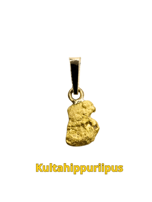 Kultahippuriipus Lemmenjokikoru paino 0.38g Alhonen