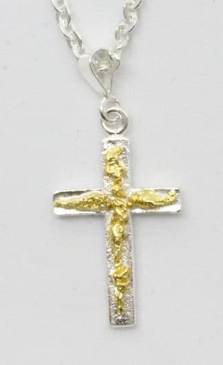 Kultahippu-hopearisti 21x14mm Arctic Gold Lappi
