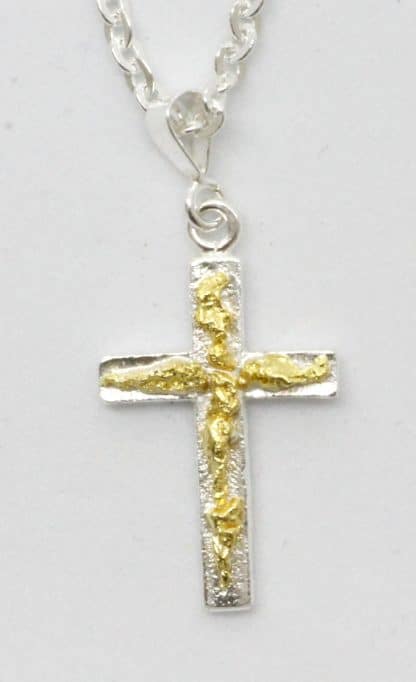 Kultahippu-hopearisti 21x14mm Arctic Gold Lappi