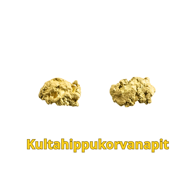 Kultahippu korvanapit 7-8mm  Lemmenjokikoru Alhonen