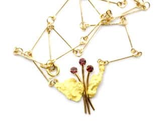 Granaatti ja kultahippu kukkakääty Lemmenjokikoru Arctic Gold Alhonen