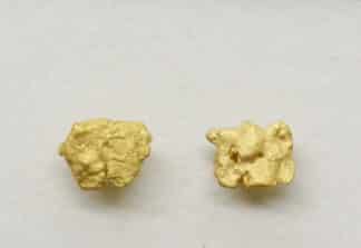 Kultahippu korvakoru napit 6x7mm  Lemmenjokikoru Alhonen