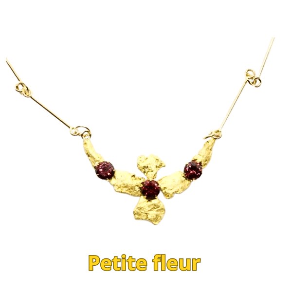 Granaatti ja kultahippu kääty Lemmenjokikoru Arctic Gold Alhonen