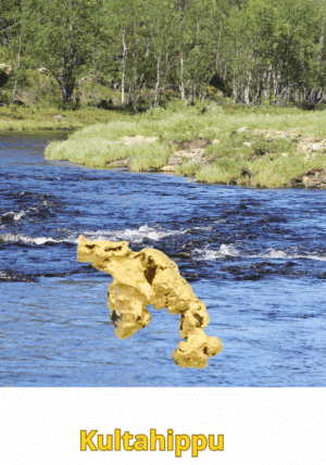 Kultahippu 0.23g 8mm Lemmenjoki Arctic Gold