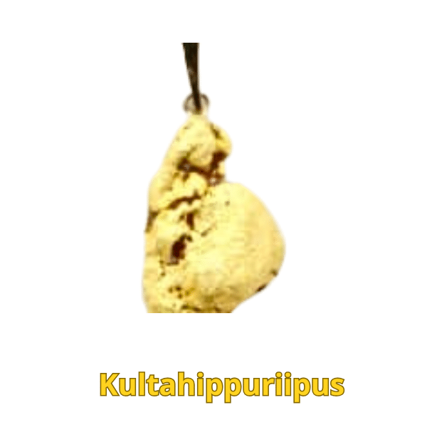 Kultahippuriipus 7.1g 19x11x6mm Lemmenjoki Arctic Gold - Image 2