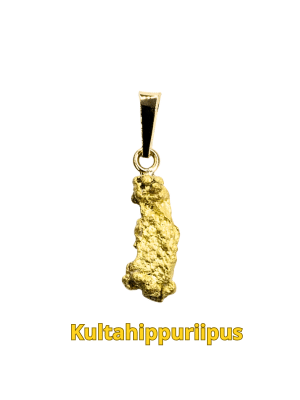 Kultahippuriipus Lemmenjokikoru paino 0.73g Arctic Gold Alhonen