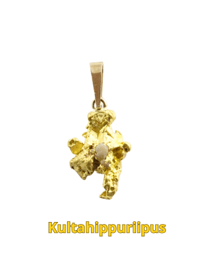 Kultahippuriipus 2.09g  sekahippu Lemmenjoelta