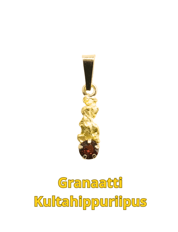 Granaattiriipus kultahippu 7mm Lemmenjokikoru Alhonen