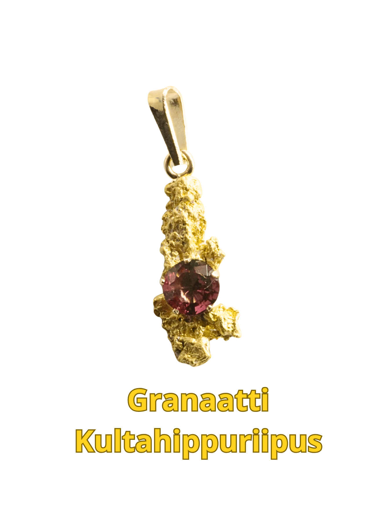 Granaattiriipus kultahippu 14mm Lemmenjokikoru Alhonen