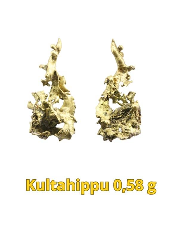 Kultahippu 0.58g  ainutlaatuinen luonnon taideteos